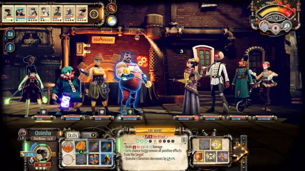 Circus Electrique Character