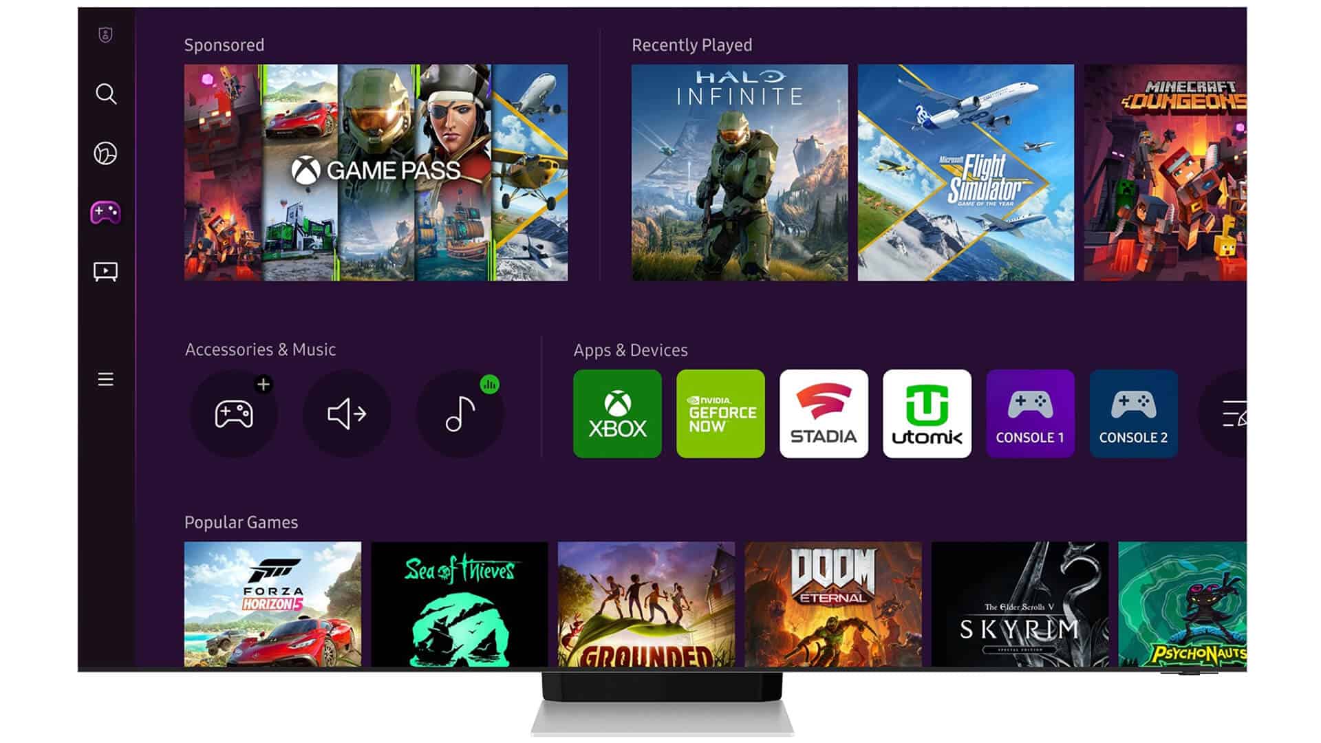 samsung gaming hub