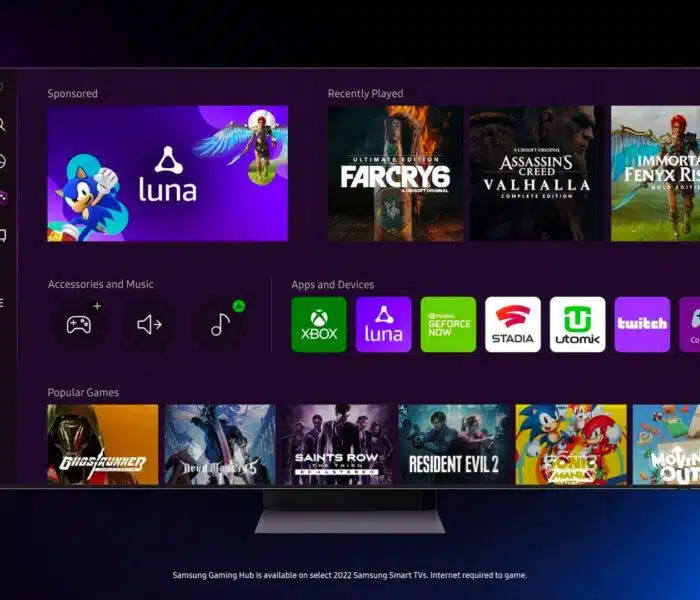 Amazon Luna to Samsung TV