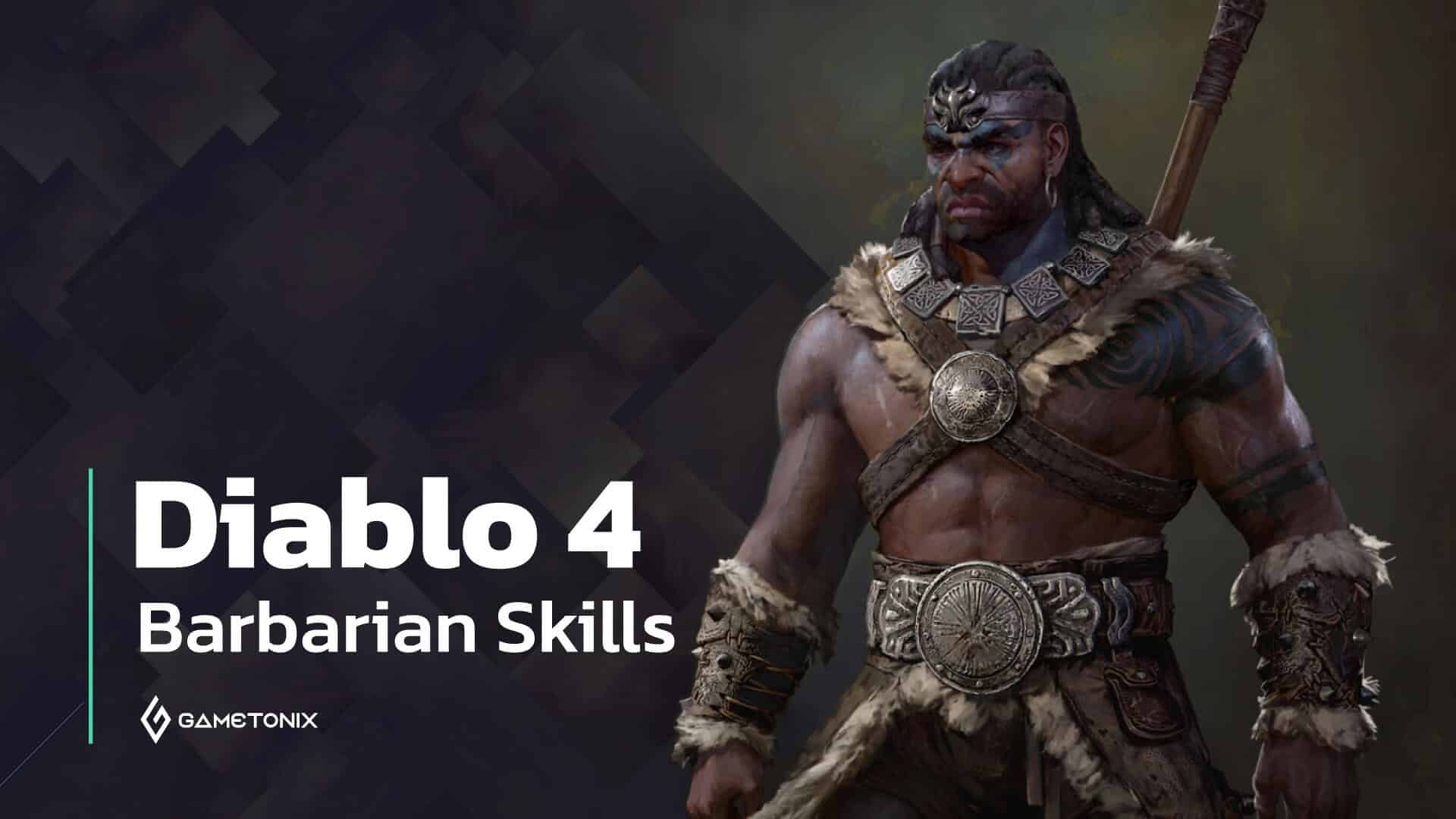 Diablo 4 Barbarian Class All Skills in Skill Tree สกิลอาชีพ Barbarian ทั้งหมด