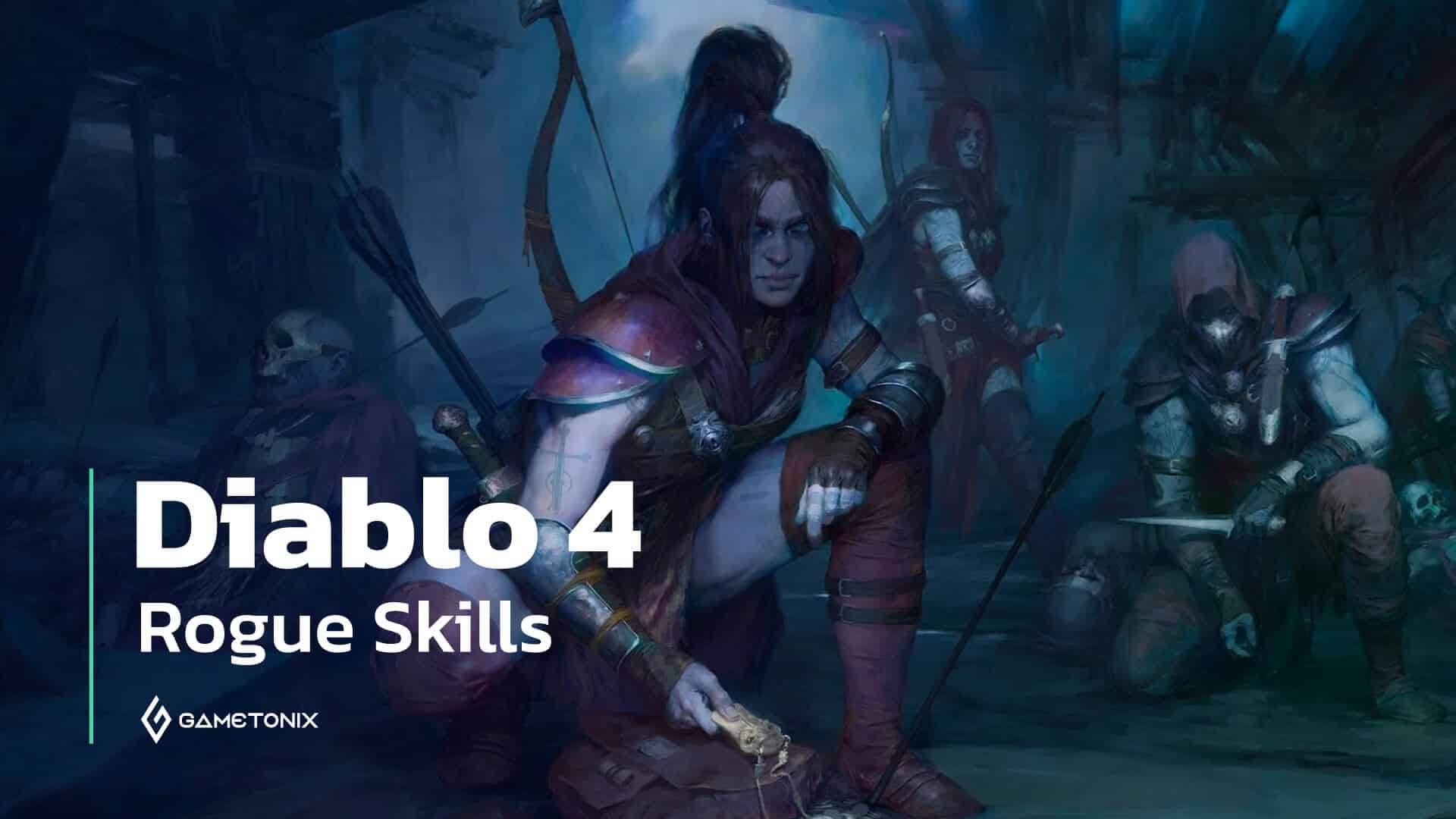 Diablo 4 Rogue Class All Skills in Skill Tree สกิลอาชีพ Rogue ทั้งหมด