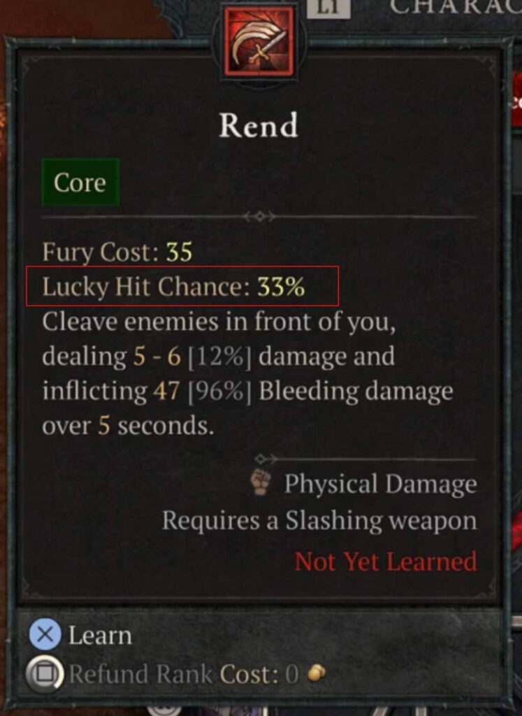 Lucky Hit Chance คืออะไร ในเกม Diablo 4