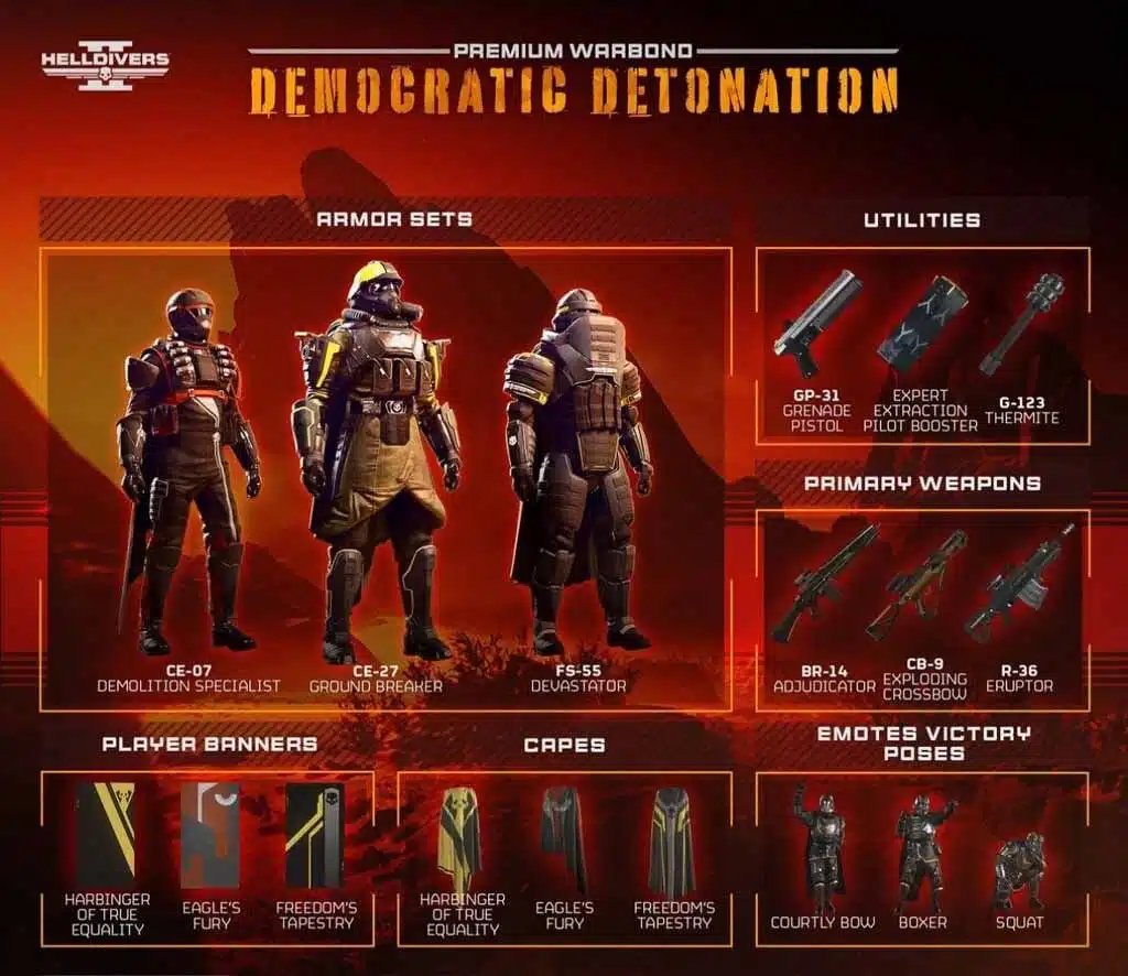 Helldivers 2, Warband: Democratic Detonation