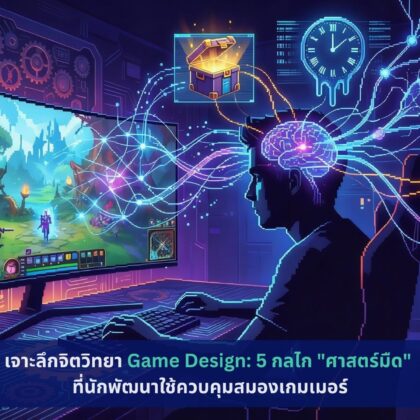 เจาะลึกจิตวิทยา Game Design: 5 กลไก "ศาสตร์มืด" ที่นักพัฒนาใช้ควบคุมสมองเกมเมอร์