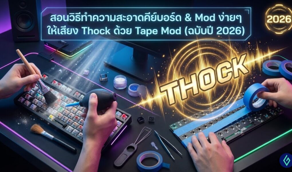 วิธีทำความสะอาดคีย์บอร์ด & Mod ง่ายๆ