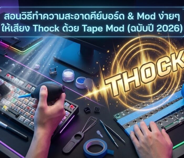 วิธีทำความสะอาดคีย์บอร์ด & Mod ง่ายๆ