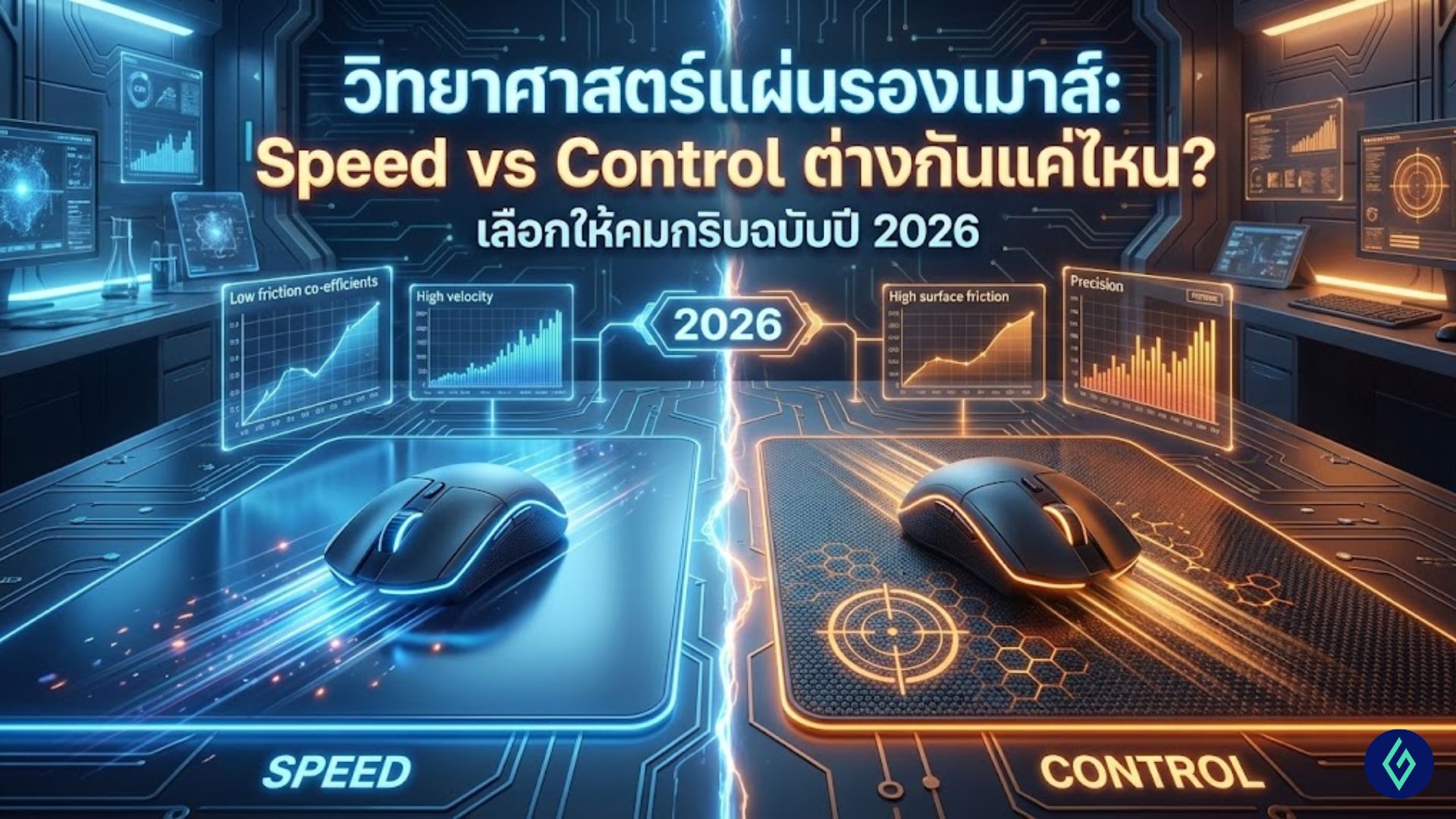 วิทยาศาสตร์แผ่นรองเมาส์: Speed vs Control ต่างกันแค่ไหน