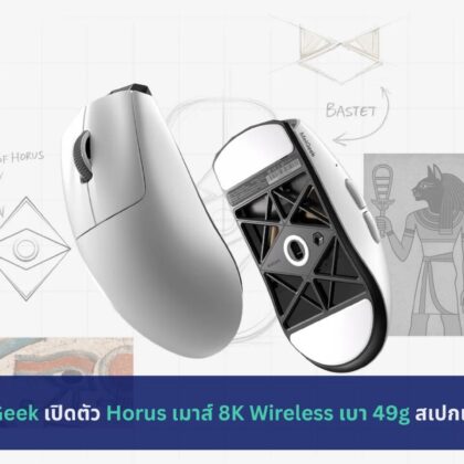 MelGeek เปิดตัว Horus เมาส์ 8K Wireless