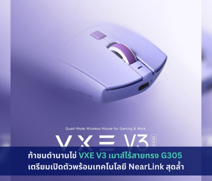 VXE V3 เมาส์ไร้สายทรง G305
