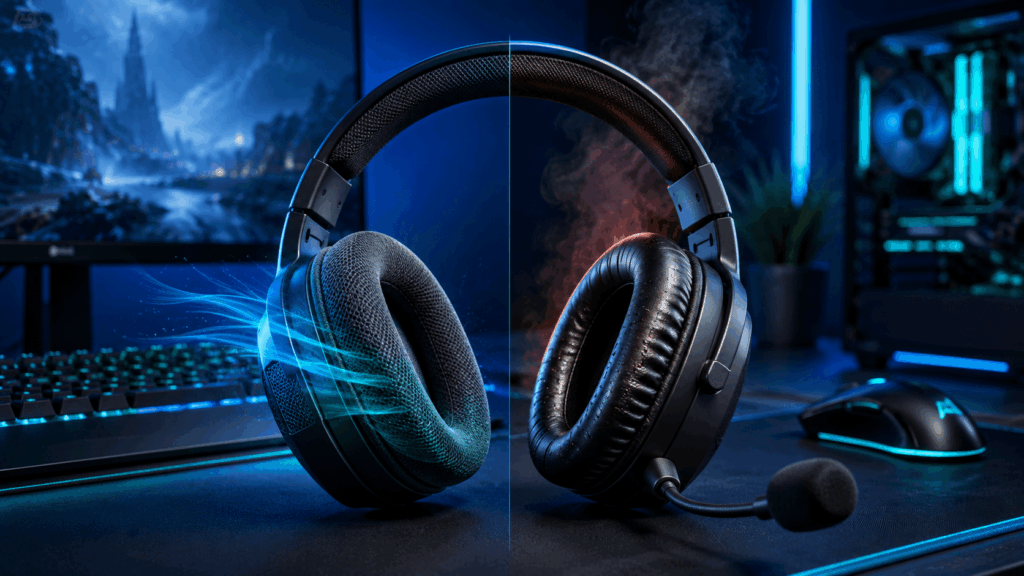 gaming headset comfort weight clamp force earpads content 3