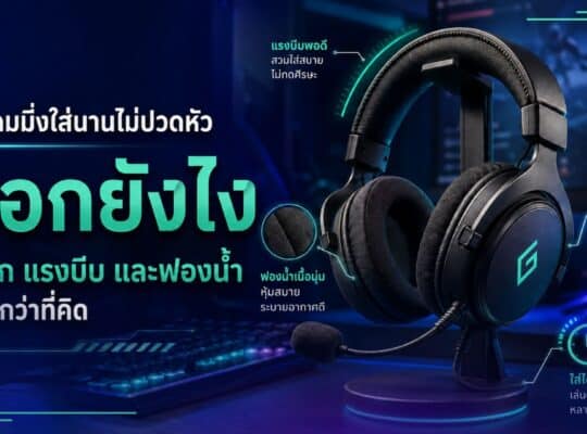 หูฟังเกมมิ่งใส่นานไม่ปวดหัว