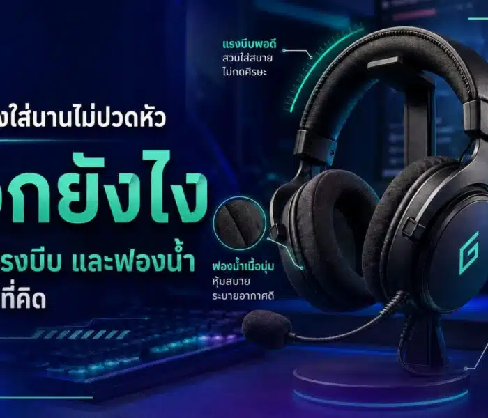 หูฟังเกมมิ่งใส่นานไม่ปวดหัว