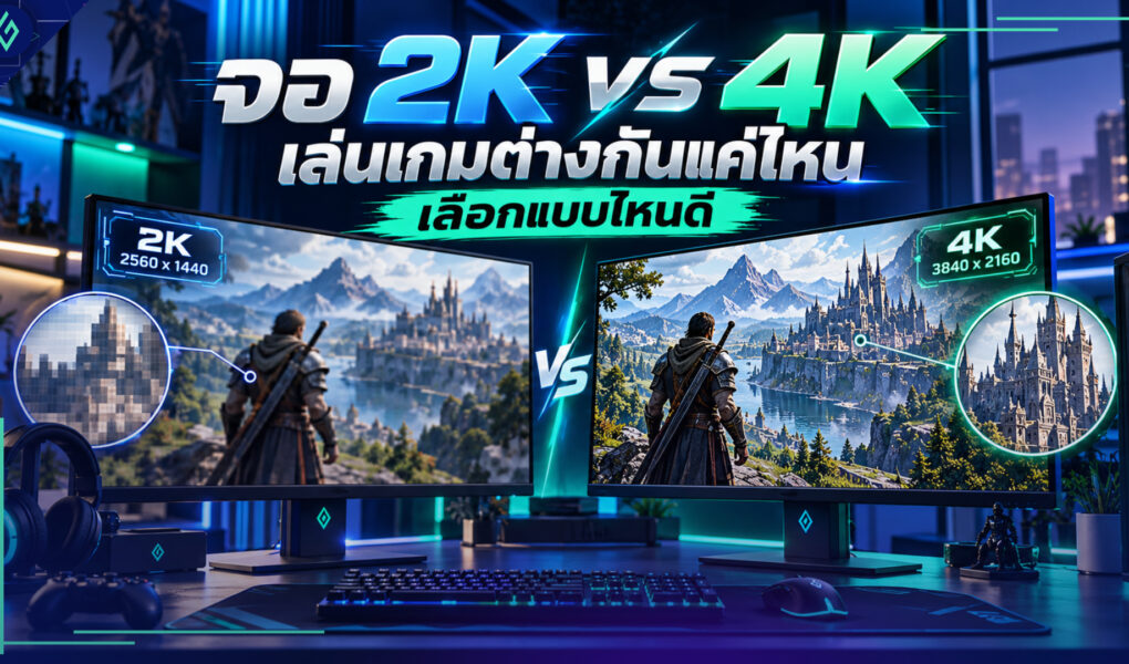 จอ 2K vs 4K